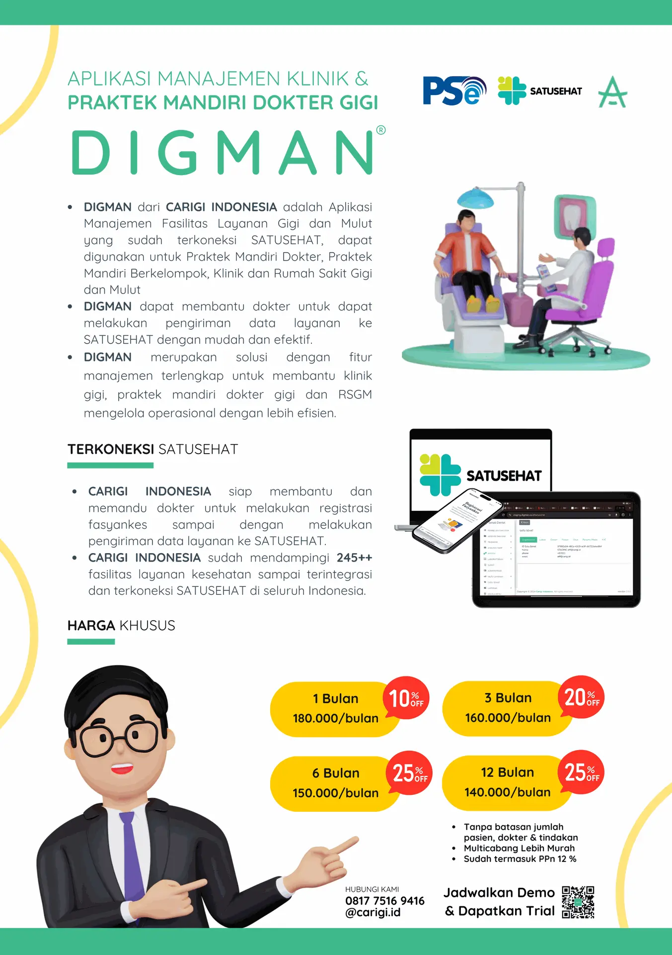 Rekam Medis Elektronik untuk Dokter Gigi dan Klinik Gigi