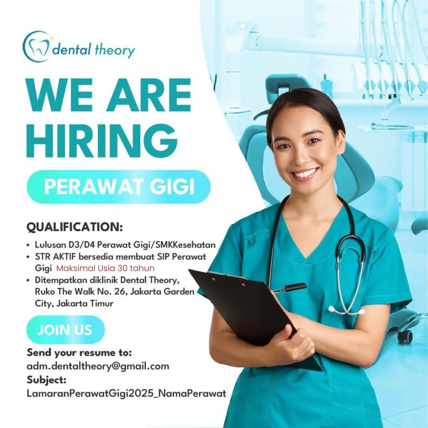 lowongan kerja perawat gigi