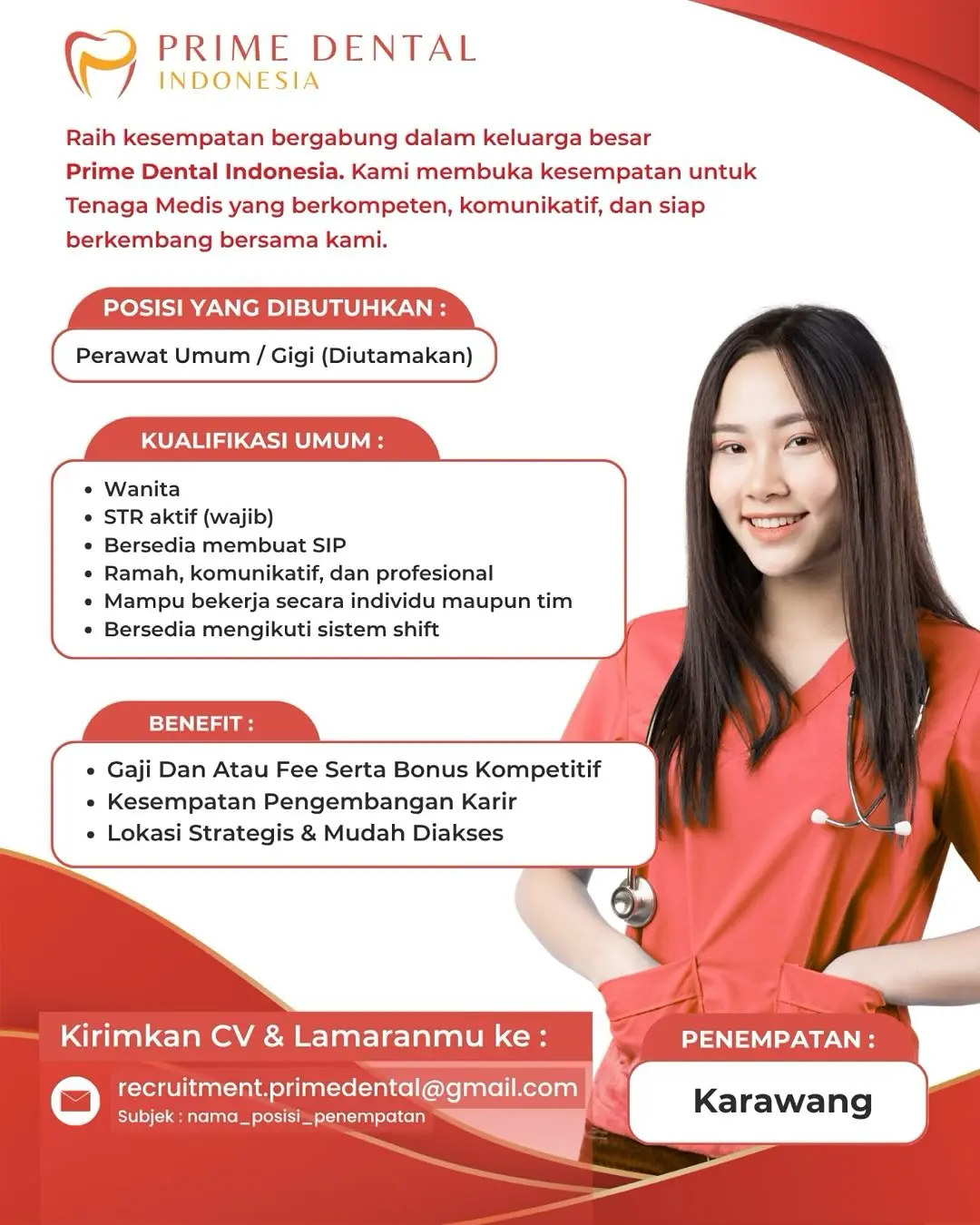 lowongan kerja perawat gigi