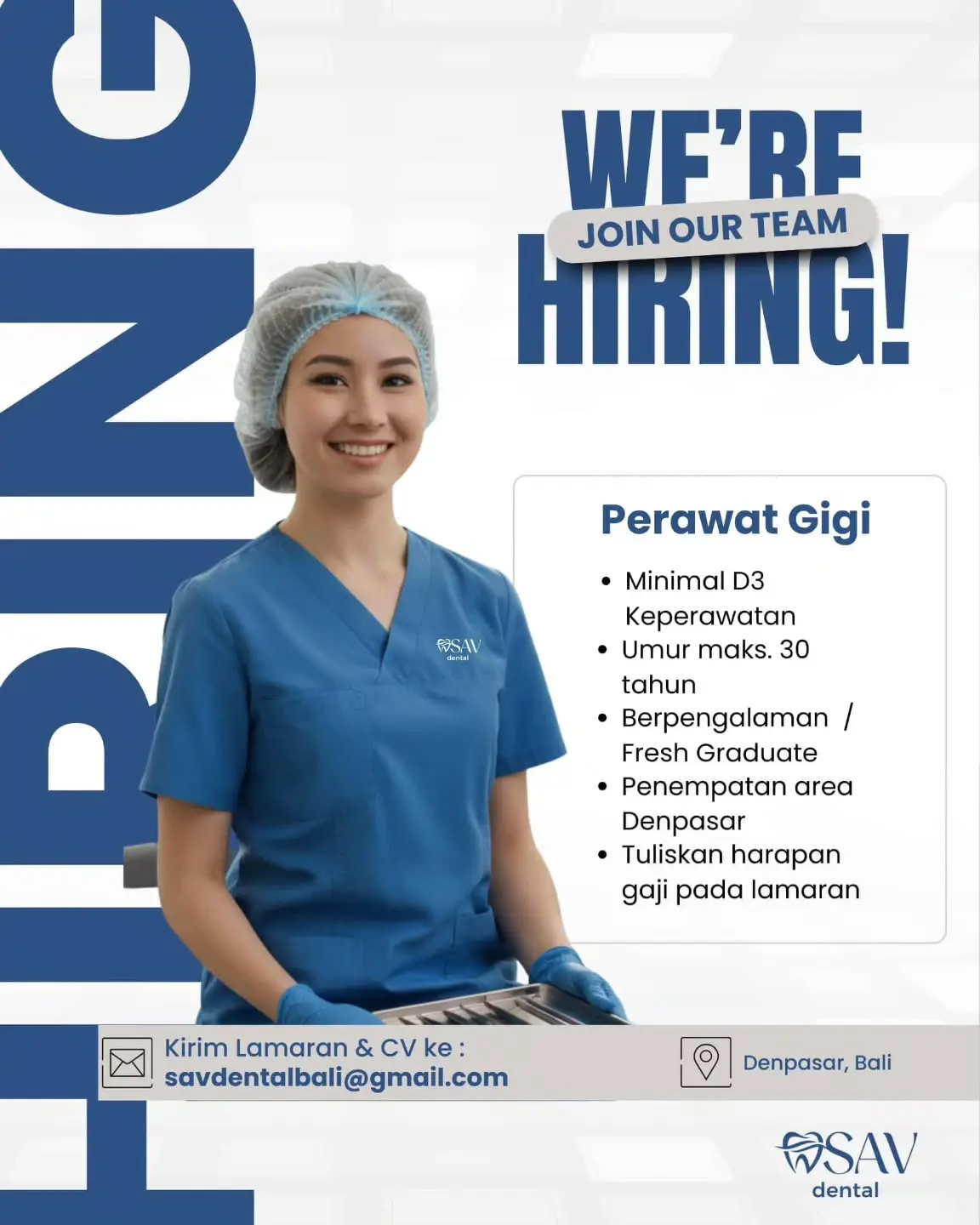 lowongam kerja perawat gigi