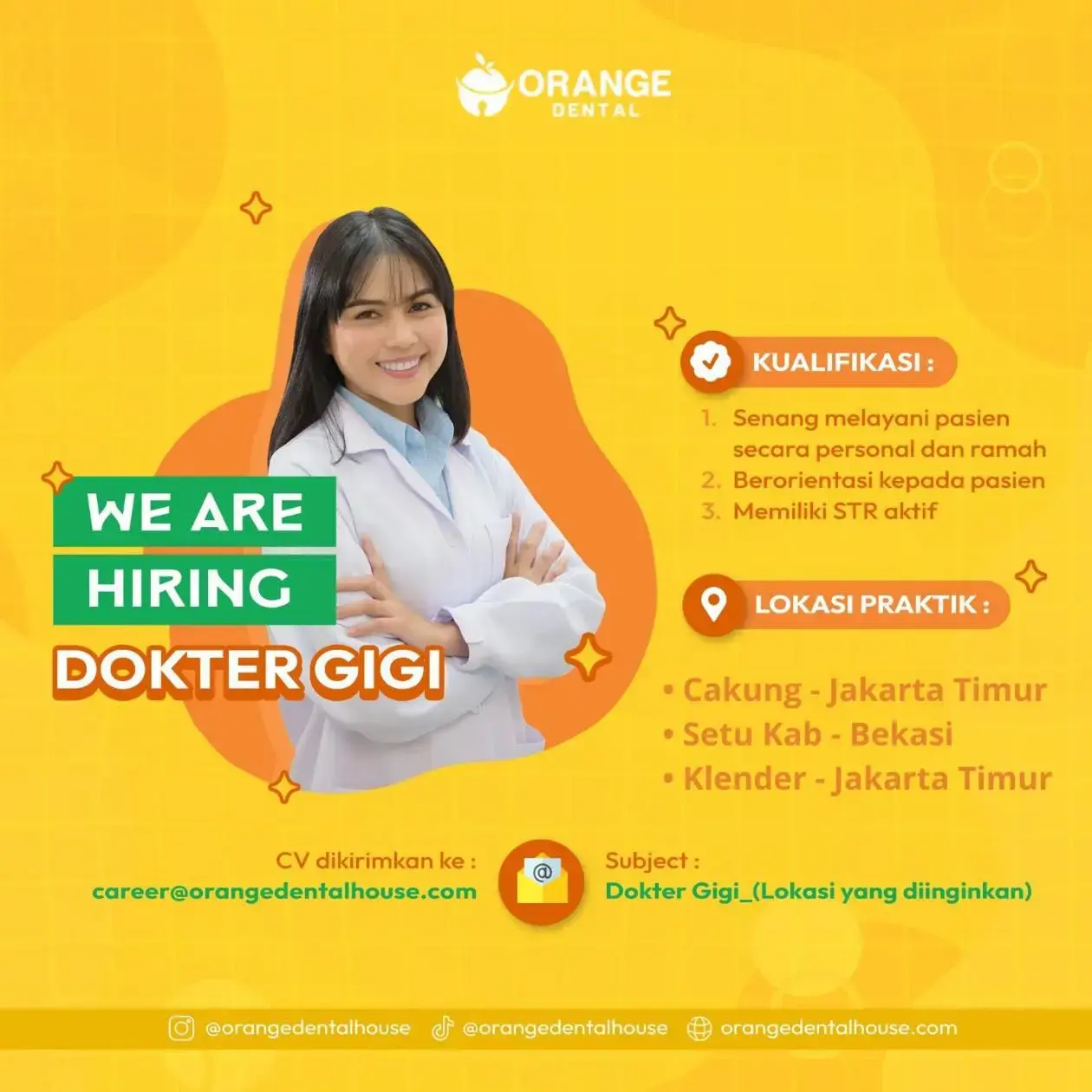 lowongan kerja dokter gigi