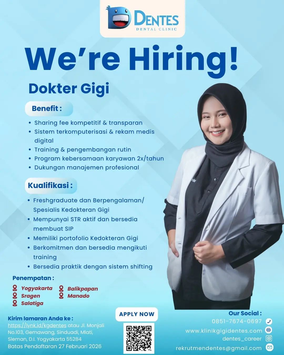 lowongan kerja dokter gigi