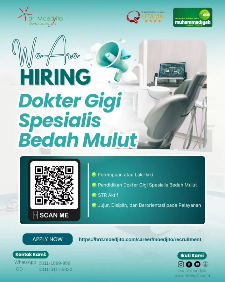 Lowongan Kerja Dokter Gigi Spesialis Bedah Mulut Jombang 2026