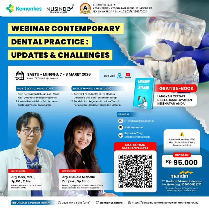 Update praktik gigi kontemporer dan implementasi teknologi dental terbaru