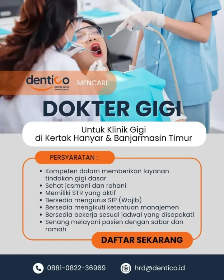 Lowongan Kerja Dokter Gigi Banjarmasin 2026