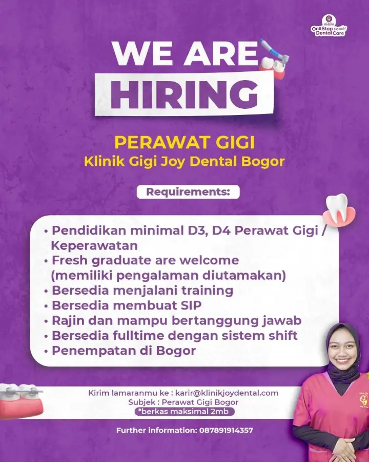 Lowongan Kerja Perawat Gigi Bogor 2026