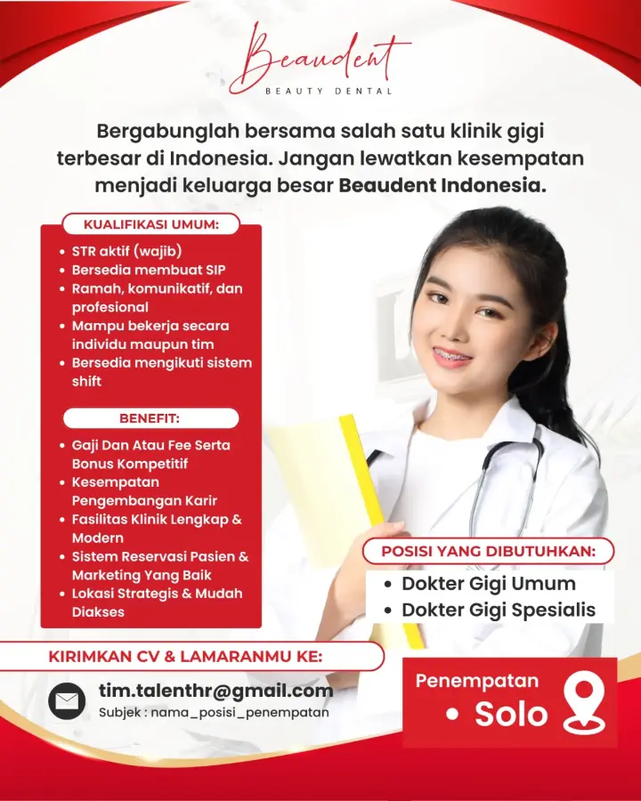 Lowongan Kerja Dokter Gigi Solo 2026