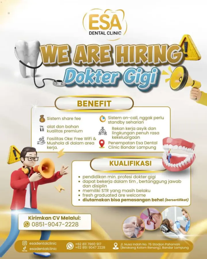 Lowongan Kerja Dokter Gigi Bandar Lampung 2026