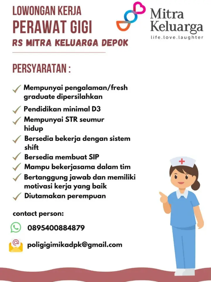 Lowongan Kerja Perawat Gigi Depok 2026