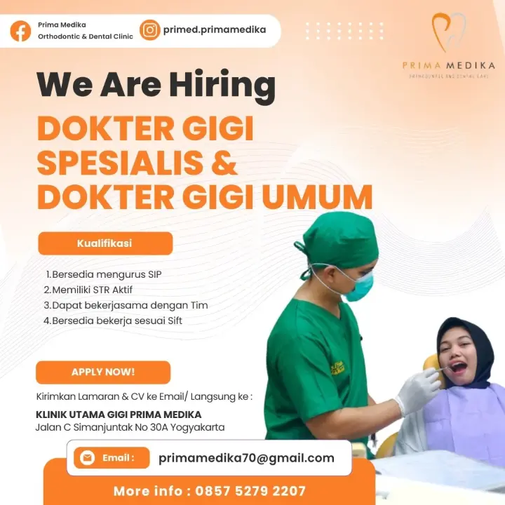 Lowongan Kerja Dokter Gigi Yogyakarta 2026