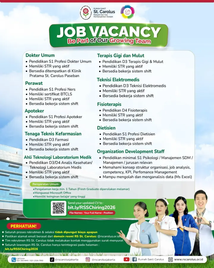 Lowongan Kerja Terapis Gigi &amp; Mulut Jakarta 2026