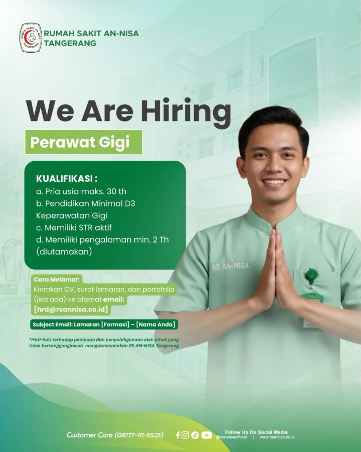Lowongan Kerja Perawat Gigi Tangerang 2026