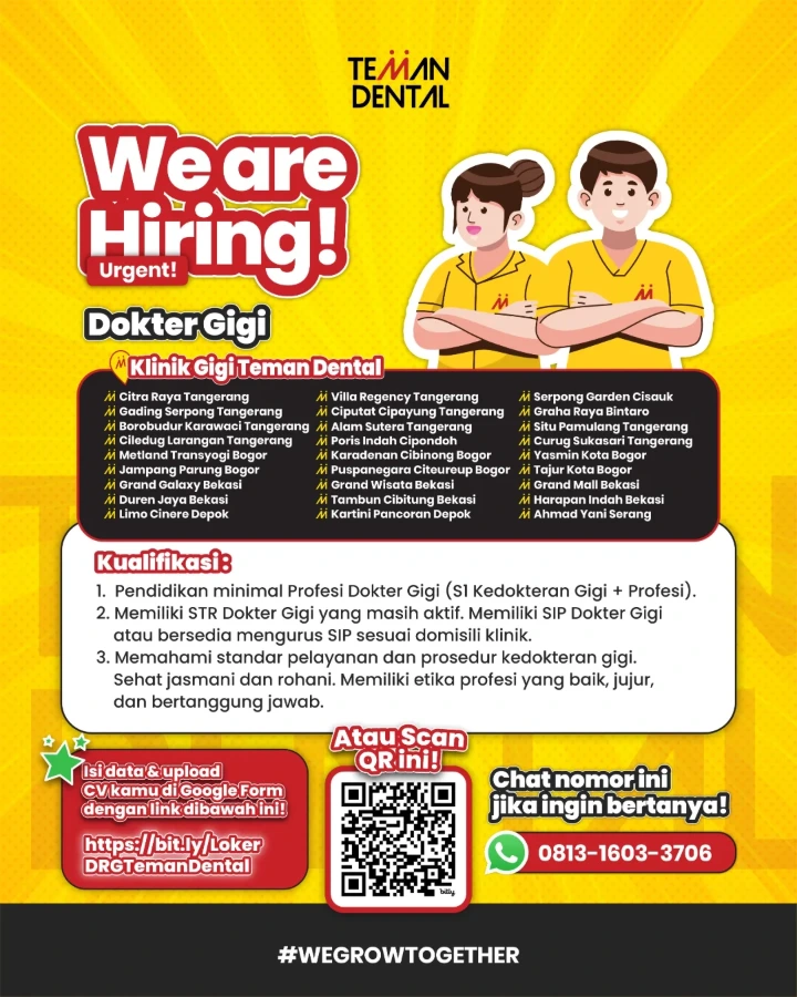 Lowongan Kerja Dokter Gigi Jabodetabek 2026