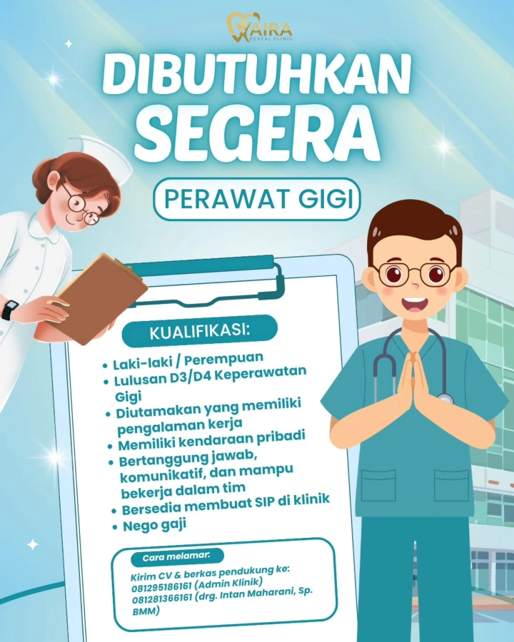 Lowongan Kerja Perawat Gigi Yogyakarta 2026