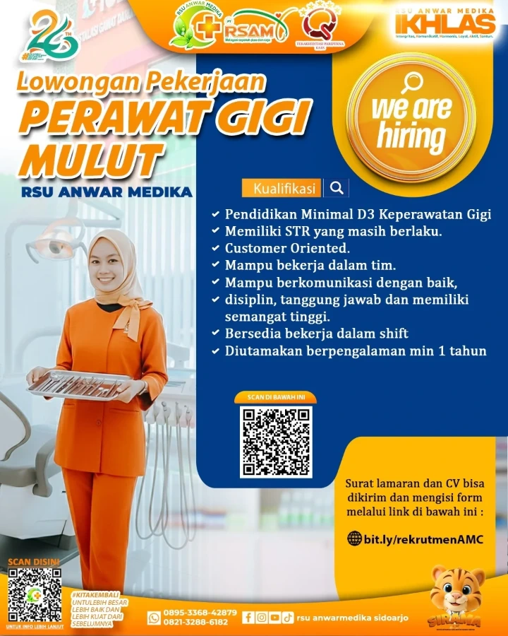 Lowongan Kerja Perawat Gigi Sidoarjo 2026