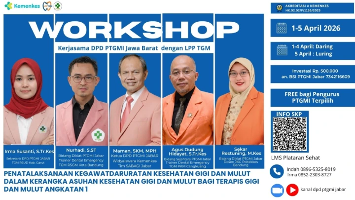 Workshop Kegawatdaruratan Gigi bagi Terapis