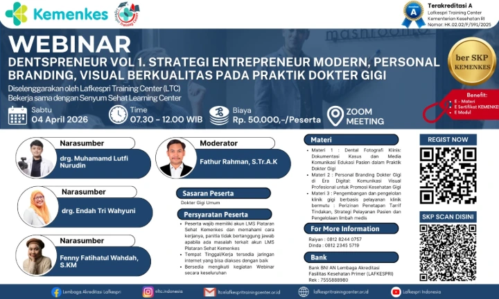 Webinar Dentspreneur: Strategi &amp; Branding Dokter Gigi