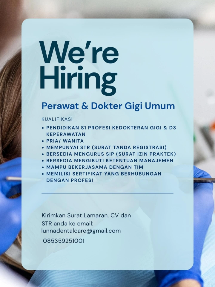 Lowongan Kerja Perawat Gigi Medan 2026