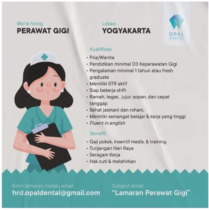Lowongan Kerja Perawat Gigi Yogyakarta 2026