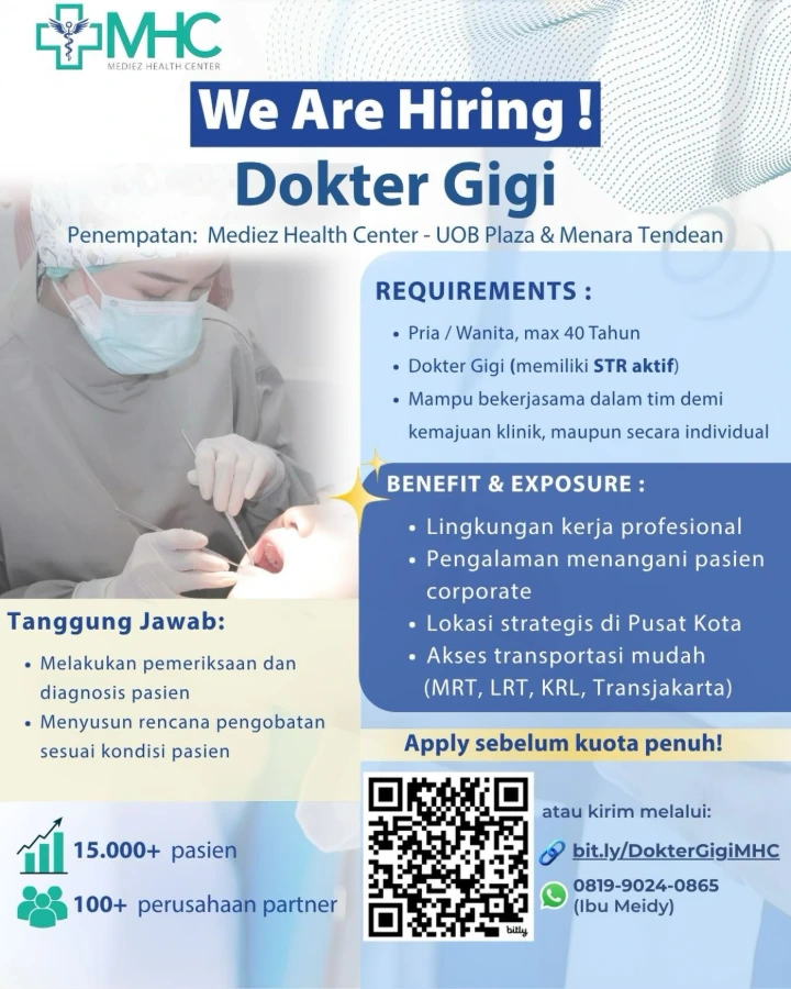 Lowongan Kerja Dokter Gigi Jakarta 2026