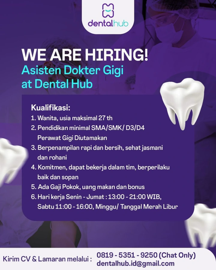 Lowongan Kerja Asisten Dokter Gigi Semarang 2026