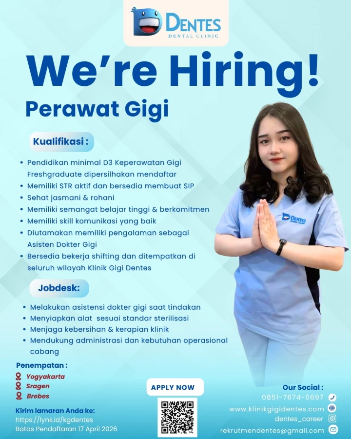 Lowongan Kerja Perawat Gigi Yogyakarta 2026