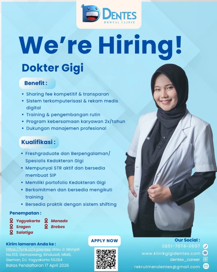 Lowongan Kerja Dokter Gigi Yogyakarta 2026