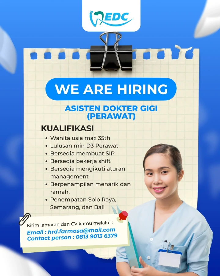 Lowongan Kerja Asisten Dokter Gigi Solo 2026