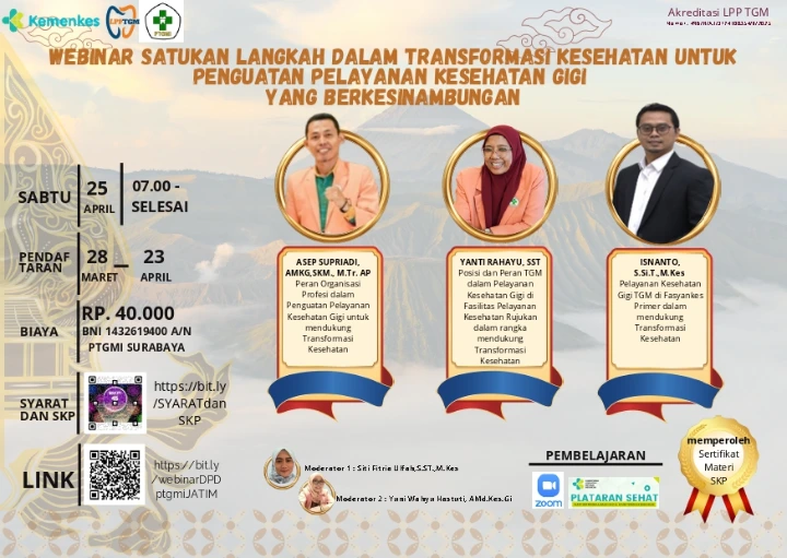 Webinar Transformasi Pelayanan Kesehatan Gigi