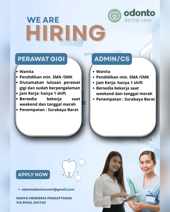 Lowongan Kerja Perawat Gigi Surabaya 2026