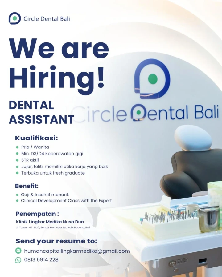 Lowongan Kerja Asisten Dokter Gigi Bali 2026