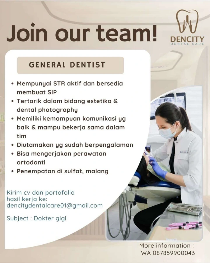 Lowongan Kerja Dokter Gigi Malang 2026