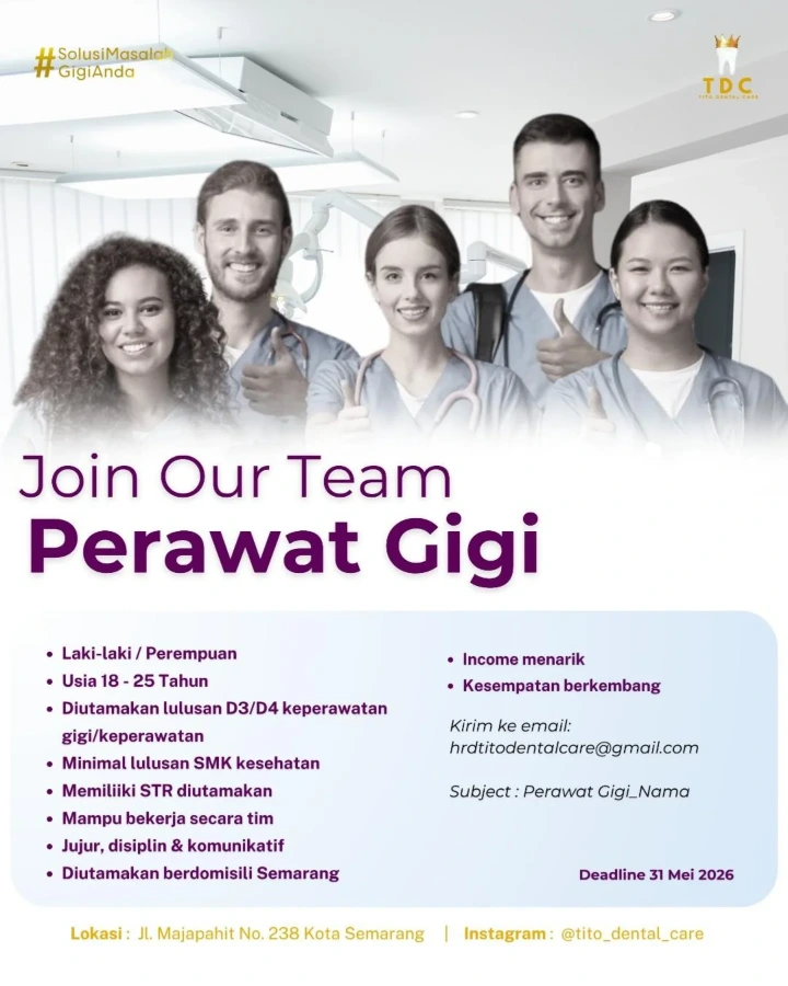 Lowongan Kerja Perawat Gigi Semarang 2026
