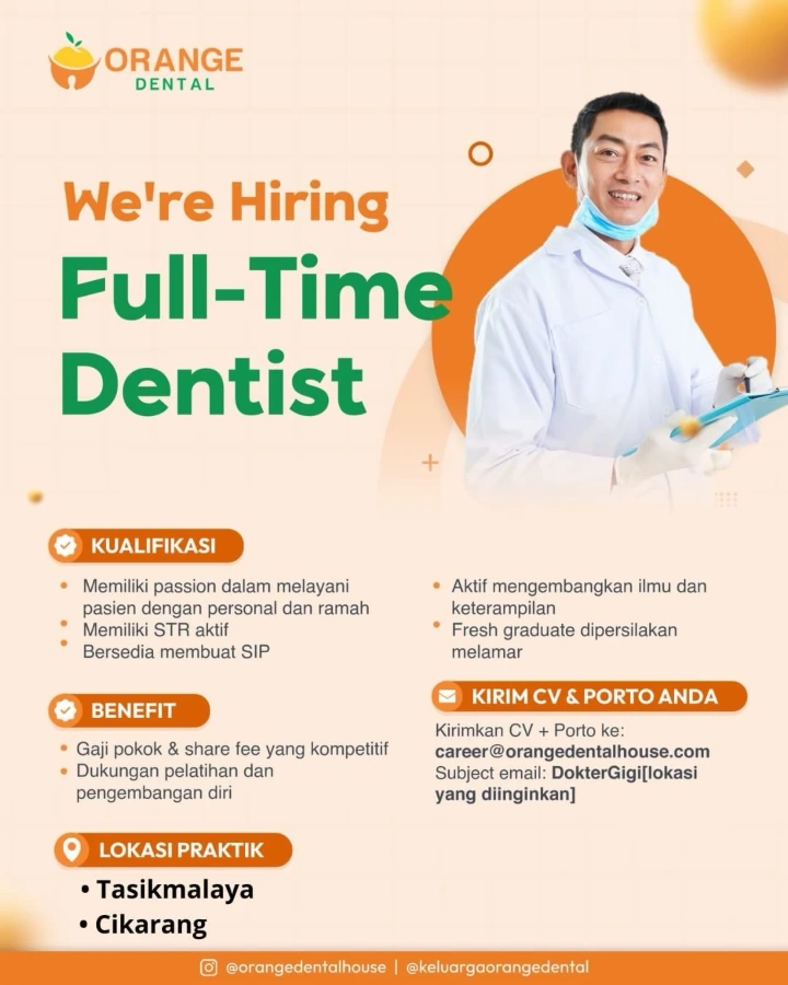 Lowongan Kerja Dokter Gigi Tasikmalaya 2026