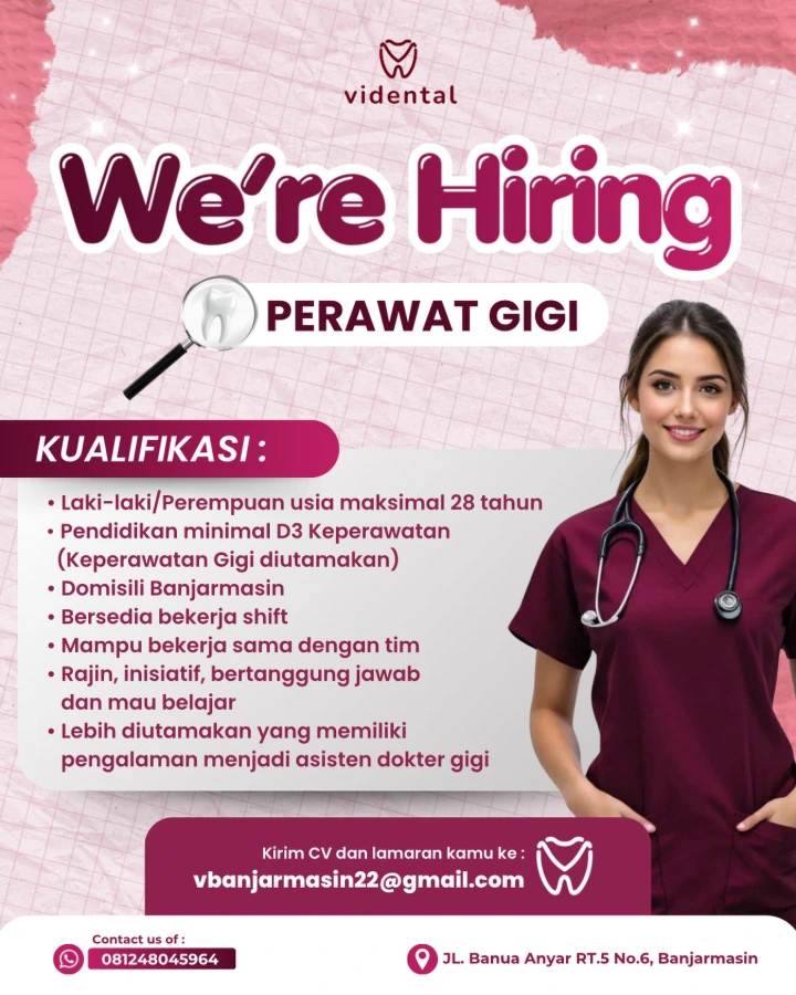Lowongan Kerja Perawat Gigi Banjarmasin 2026