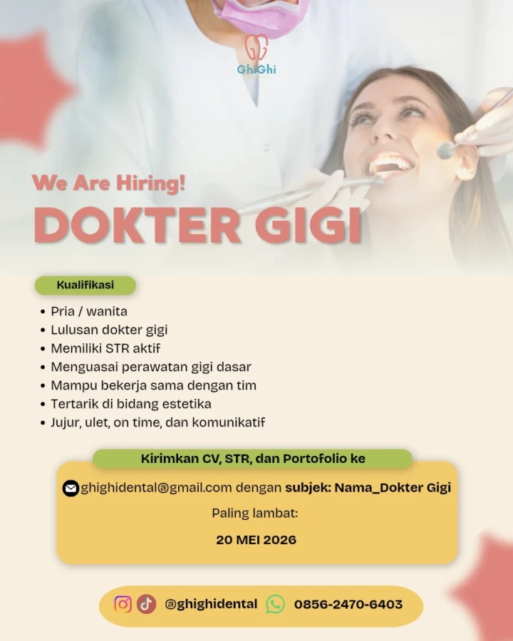 Lowongan Kerja Dokter Gigi Solo 2026