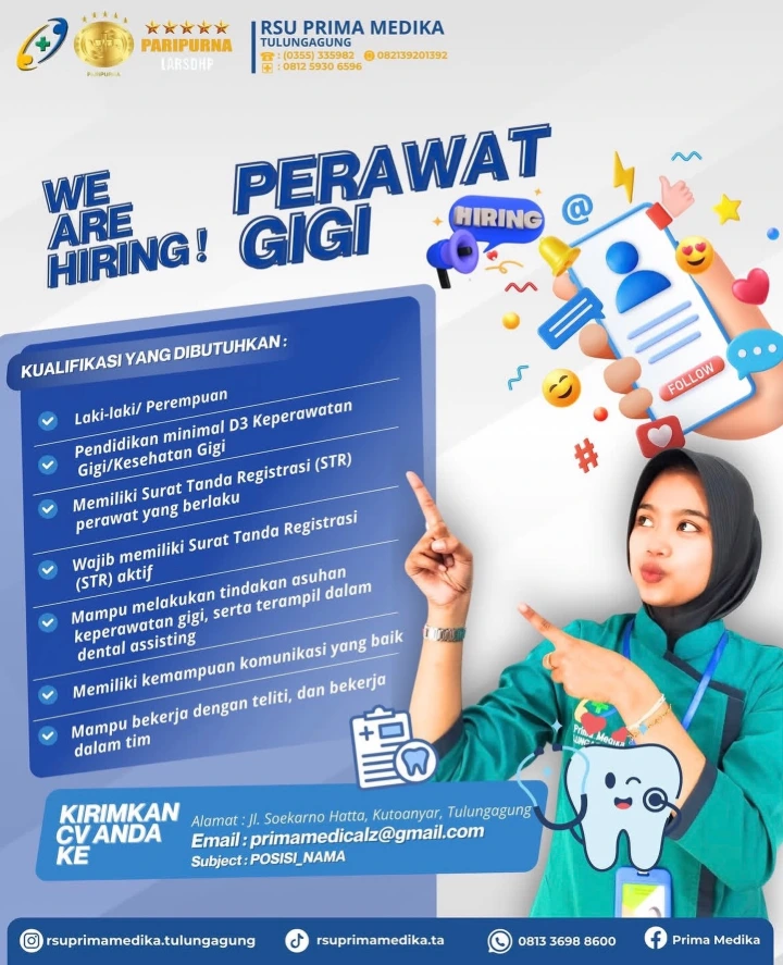 Lowongan Kerja Perawat Kerja Tulungagung 2026