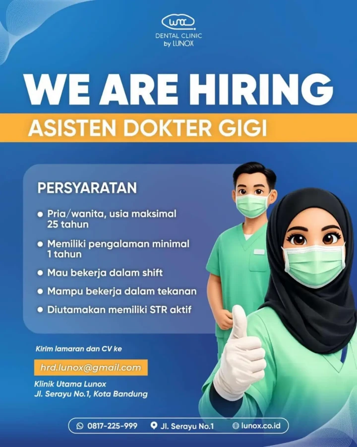 Lowongan Kerja Asisten Dokter Gigi Bandung 2026