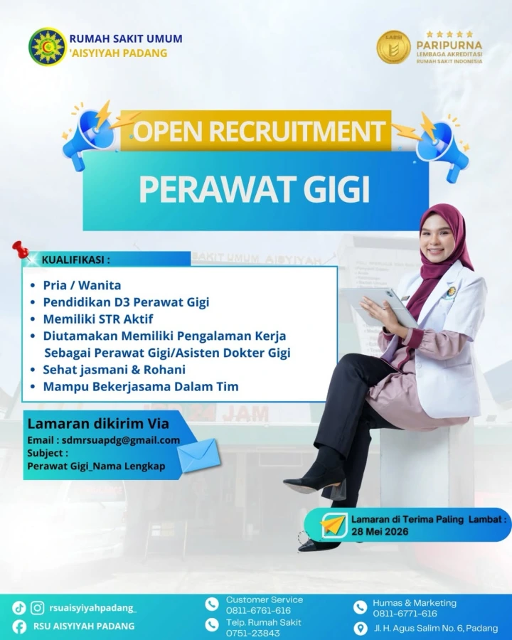 Lowongan Kerja Perawat Gigi Padang 2026