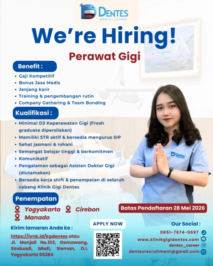 Lowongan Kerja Perawat Gigi Yogyakarta 2026