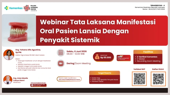 Webinar Manifestasi Oral Lansia Sistemik