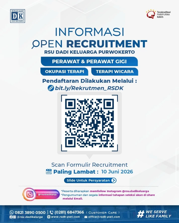 Lowongan Kerja Perawat Gigi Puwokerto 2026