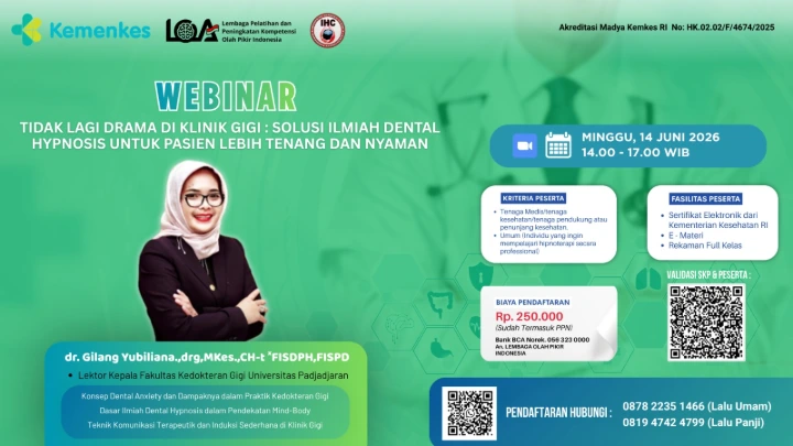 Solusi Ilmiah Dental Hypnosis Pasien