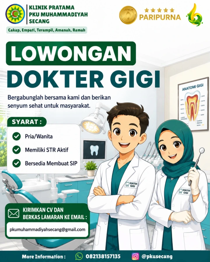 Lowongan Kerja Dokter Gigi Magelang 2026