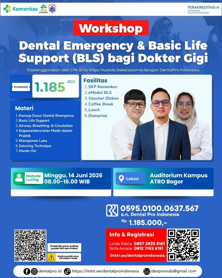 Workshop Dental Emergency &amp; Basic Life Support 2026