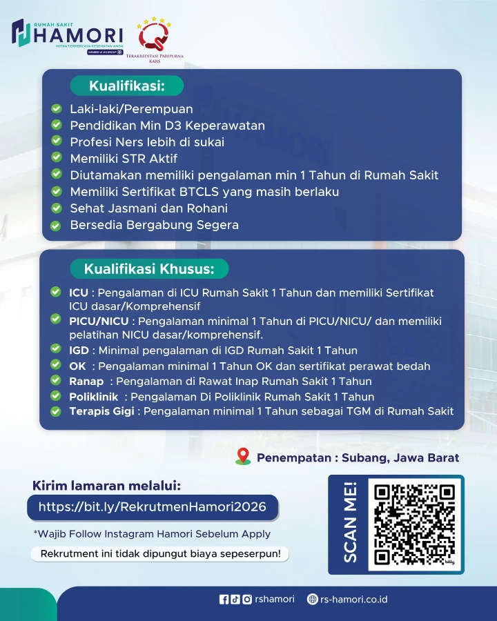 Lowongan Kerja Terapis Gigi &amp; Mulut Subang 2026