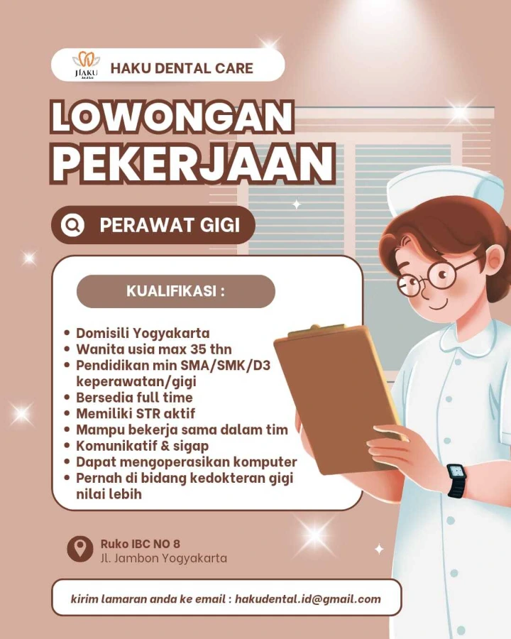 Lowongan Kerja Perawat Gigi Yogyakarta 2026