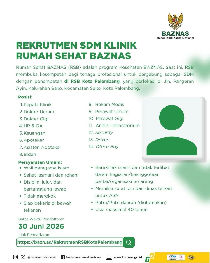 Lowongan Kerja Dokter Gigi Palembang 2026