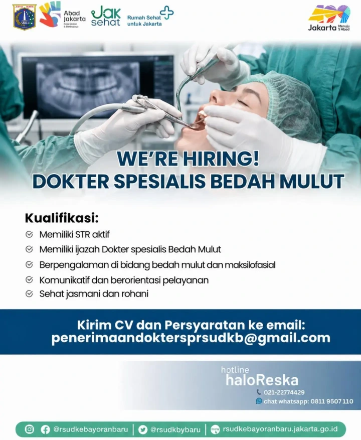 Lowongan Kerja Dokter Gigi Spesialis Bedah Mulut 2026