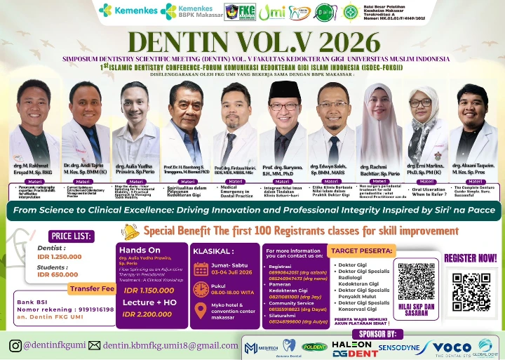 Dentistry Scientific Meeting (Dentin) FKG Universitas Muslim Indonesia